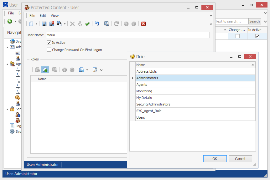 Adding a User Role