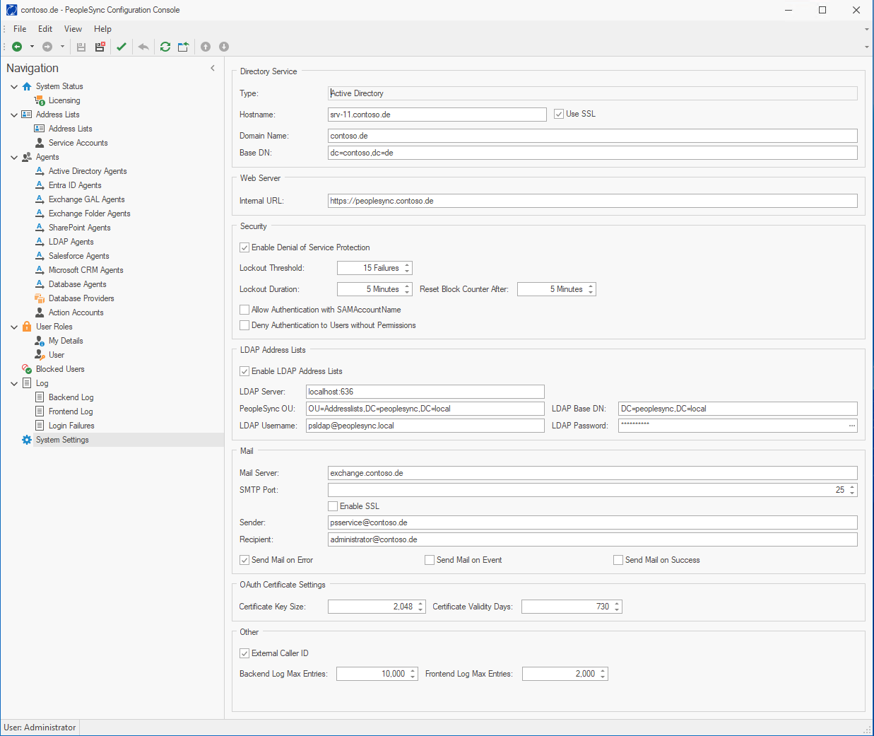 System Settings