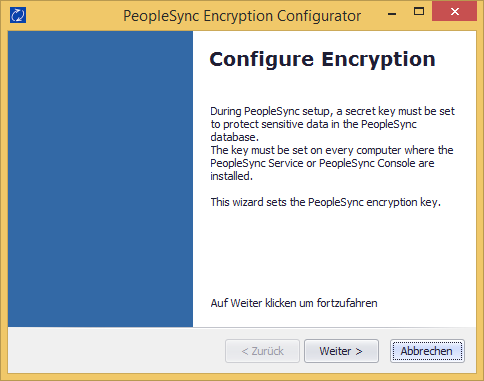 PeopleSync Encryption Configurator
