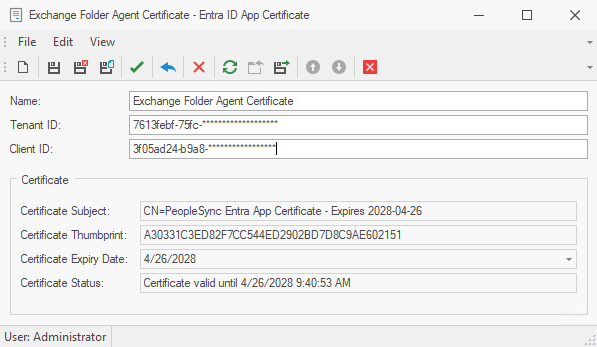 Entra ID App Certificate
