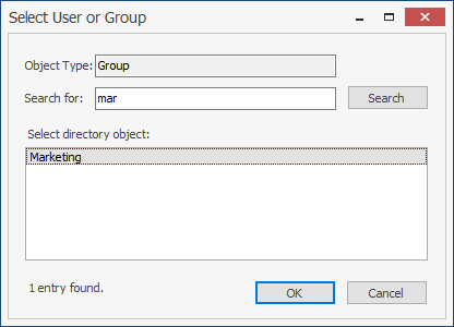 Active Directory group lookup