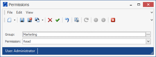 Read-only CardDAV permission settings