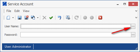 Select the PeopleSync service account from Active Directory