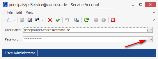 Set the PeopleSync service account password