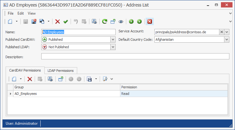 Address List