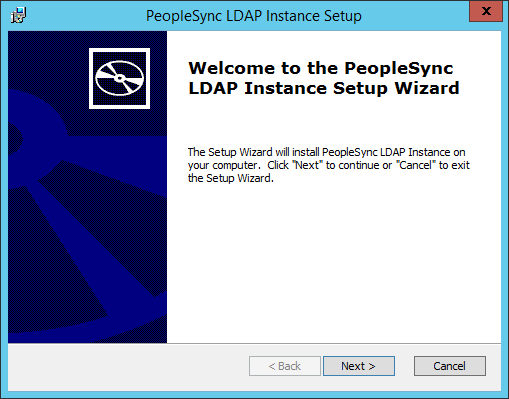 Run the PeopleSync LDAP Instance Setup MSI.