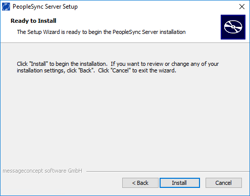 PeopleSync Frontend installation confirmation