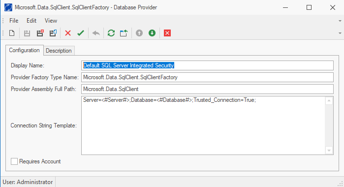 Custom Database Provider
